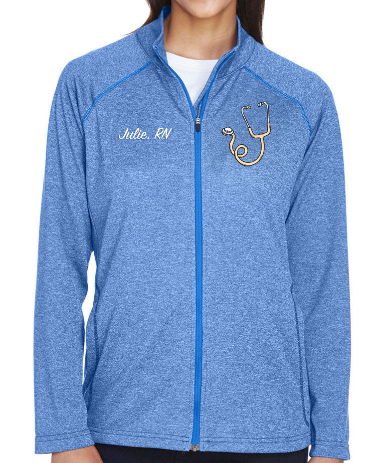 Personalized Stretch Tech-Shell Full-Zip Jacket