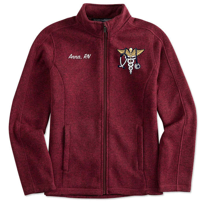 Personalized Full-Zip Sweater Jacket