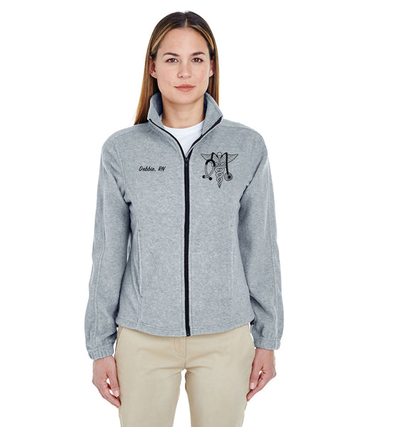 Full Zip Fleece Jackets with logo and embroidery